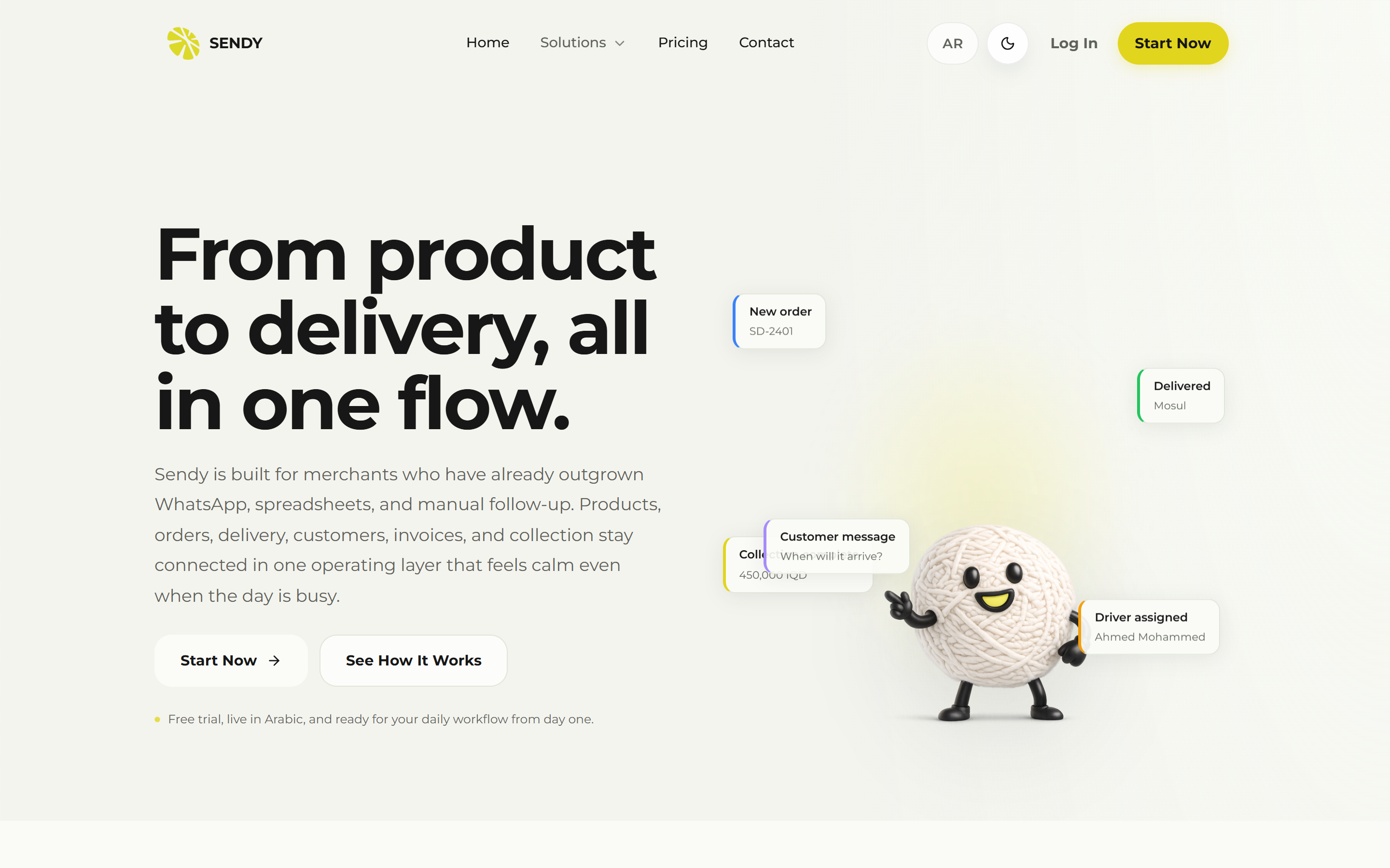 Sendy merchants page